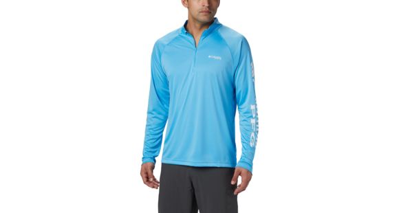 Columbia Terminal Tackle 1/4 Zip Jacket - Men's, Riptide, White, Large, 175682-463-L