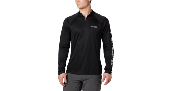 Columbia Terminal Tackle 1/4 Zip Jacket - Men's, Black, Cool Grey Logo, 6X, 175682-011-6X