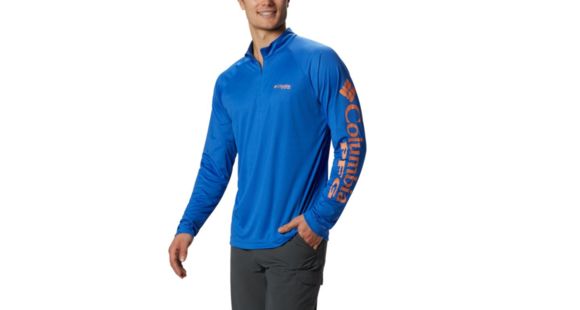 Columbia Terminal Tackle 1/4 Zip Jacket - Men's, Vivid Blue, 5X, 175682-487-5X
