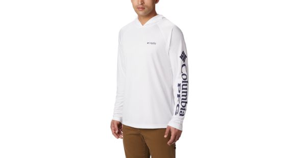 Columbia Terminal Tackle Hoodie - Men's, White, Nightshade Logo, 5XL, Tall, 153617-100-5XT