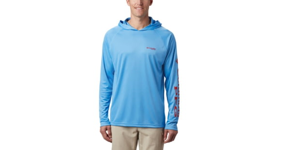 Columbia Terminal Tackle Hoodie - Men's, Yacht, Red Spark Logo, Medium, 1536171476-M