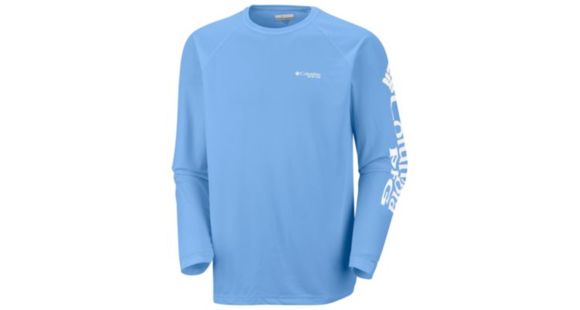 Columbia Terminal Tackle Long Sleeve Shirt - Men's, White Cap, White Logo, 5XL, Tall, 138826-459-5XT
