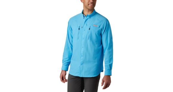 Columbia Terminal Tackle Long Sleeve Woven Shirt - Men's, Riptide, Large, 183151-463-L