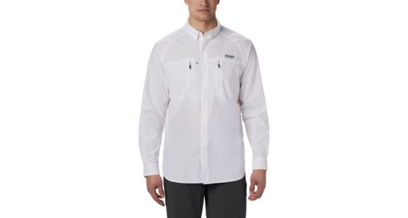 Columbia Terminal Tackle Long Sleeve Woven Shirt - Men's, White, 2XL, 183151-100-XXL