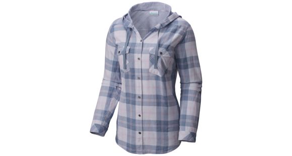 Columbia Times Two Hooded Long Sleeve Shirt - Women's-Beacon Plaid-Small