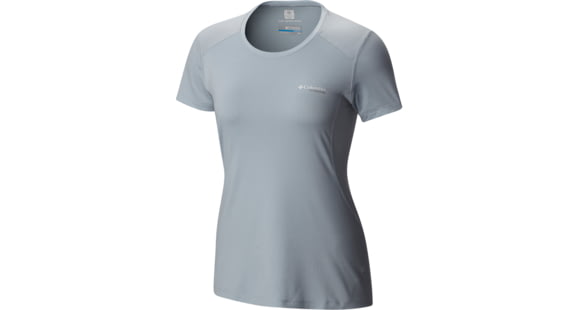 Columbia Titan Ice Short Sleeve Shirt - Women's-Cirrus Grey Heather-Small