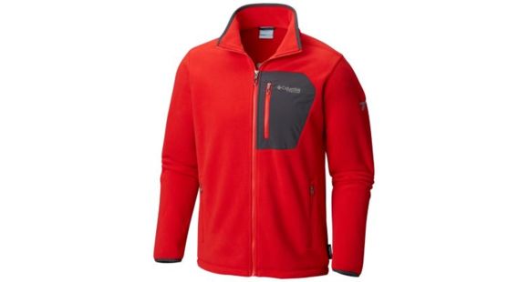 Columbia Titan Pass 2.0 Fleece Jacket - Men's, Red Spark/Shark, Large, 1644063696-L