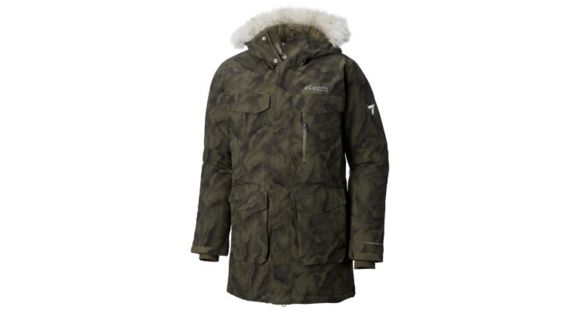 Columbia Titan Pass 780 TurboDown Parka - Mens, Peatmoss Marble Camo Print, Large, 1737301213-L