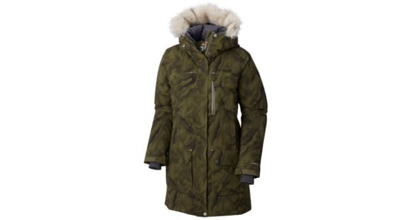 Columbia Titan Pass 780 TurboDown Parka - Women's, Nori Marble Camo Print, Extra Small, 1735591383-XS