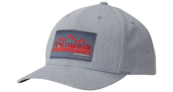 Columbia Trail Essential Snap Back Hat, Charcoal Hthr Columbia Peak, One Size, 1766571030O/S
