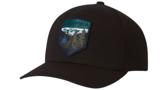 Columbia Trail Essential Snap Back Hat, Black Trail Patch, One Size, 1766571010O/S