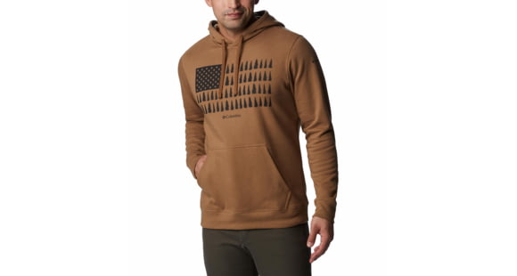 Columbia Trek Graphic Hoodie - Men's, Delta/Treeline Flag Graphic, Small, G