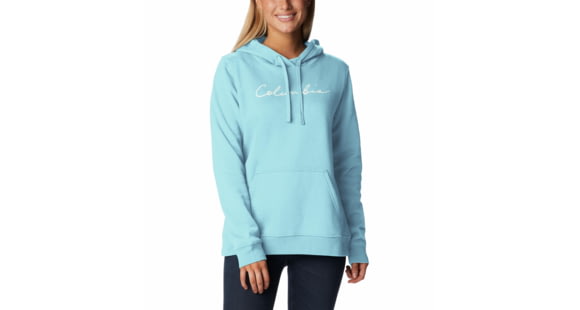 Columbia Trek Graphic Hoodie - Women's, Aquamarine/Scripted Brand, Medium, GH