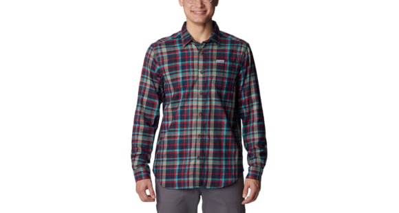 Columbia Vapor Ridge III Long Sleeve Shirt - Mens, Collegiate Navy Bright Bold Plaid, Large, 1552071474CgtNvBhBldPldL