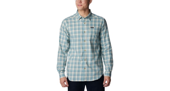 Columbia Vapor Ridge III Long Sleeve Shirt - Mens, Stone Blue Plaid Gradient, 2XL, 1552071460StnBlPldGdtXXL
