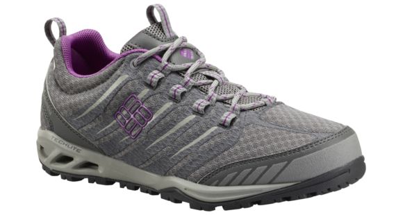 Columbia Ventrailia Razor OutDry Hiking Shoe - Women's-Light Grey/Razzle-Medium-7