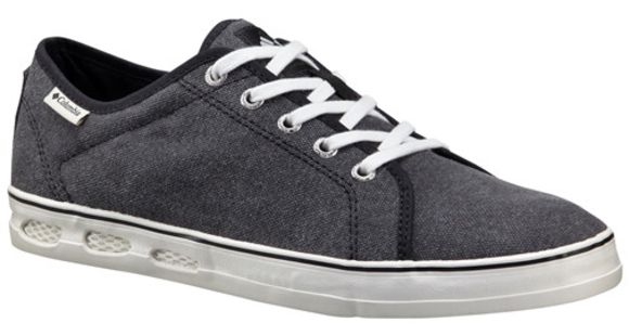 Columbia Vulc N Vent Shore Lace Casual Shoe - Men's-Black/Sea Salt-Medium-8