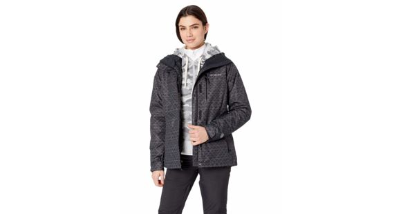 Columbia Whirlibird III Interchange Jacket, Black Diamonds Print, 1X - Women's, 1801153011-1X
