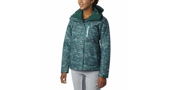 Columbia Whirlibird III Interchange Jacket, Dark Ivy Camo Print, 2X - Women's, 1801153399-2X
