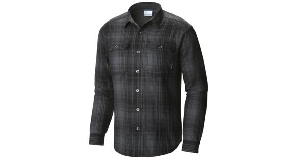 Columbia Windward III Shirt - Men's-Black Plaid-Small