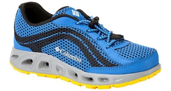 Columbia Youth Drainmaker IV Boat Shoes, Stormy Blue/Deep Yellow, Medium, 2, 1826921426-2