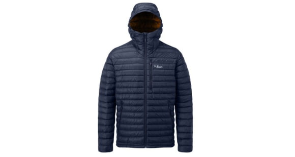 Rab Microlight Alpine Long Jacket - Men's, Deep Ink/Footprint, Large, QDA-91-DI-L-DEMO