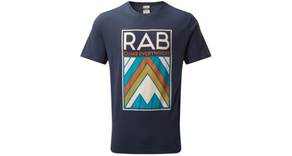 Demo, Rab Stance Aztec Short Sleeve Tee - Men's, Deep Ink, Large, QCB-10-DI-L