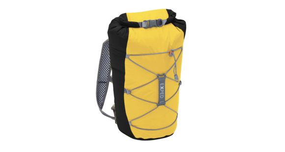 Exped Cloudburst 25 Dry Bag, Black/Yellow, 283539