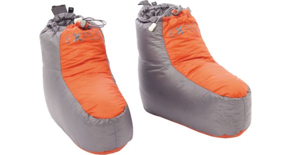 Exped Down Booties, Unisex, Small, Terracotta/Grey, 7640120112479