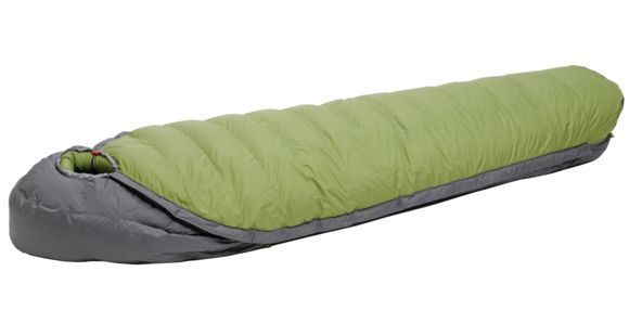 Exped Waterbloc 1400 Sleeping Bag-Moss Green-Long-Left