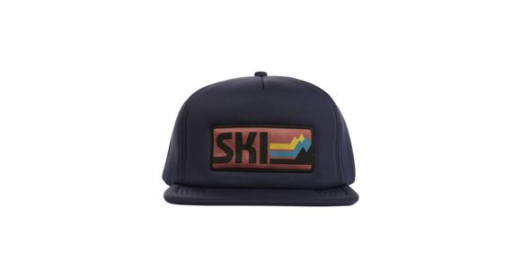 FlyLow Cream Soda Trucker Hat, Navy, OSFM, 0547-1801
