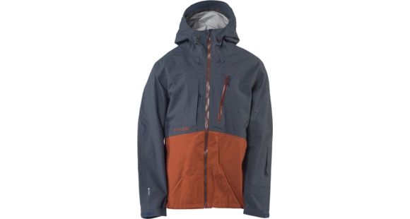 FlyLow Quantum Pro Jacket - Men's-Neptune/Rust-X-Large