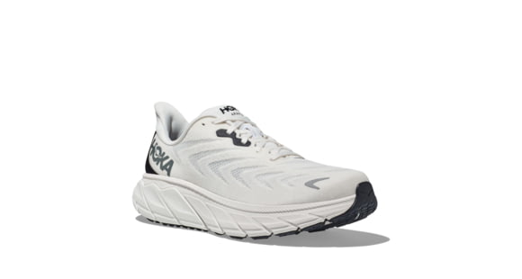 Hoka Arahi 6 Road Running Shoes - Mens, Blanc De Blanc/Steel Wool, 10D, 1123194-BDBSW-10D
