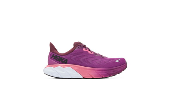 Hoka Arahi 6 Road Running - Womens, Grape Wine / Beautyberry, 07.5B, 1123195-GWBY-07.5B
