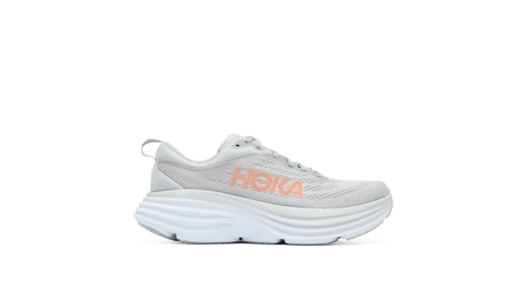 Hoka Bondi 8 Road Running - Womens, Harbor Mist / Lunar Rock, 10.5B, 1127952-HMLR-10.5B