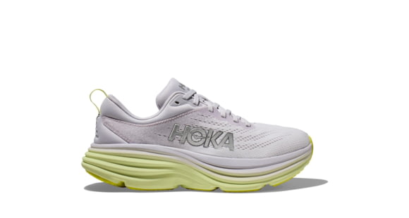 Hoka Bondi 8 Road Running - Womens, Nimbus Cloud/Luminary Green, 9.5B, 1127952-NCLG-09.5B