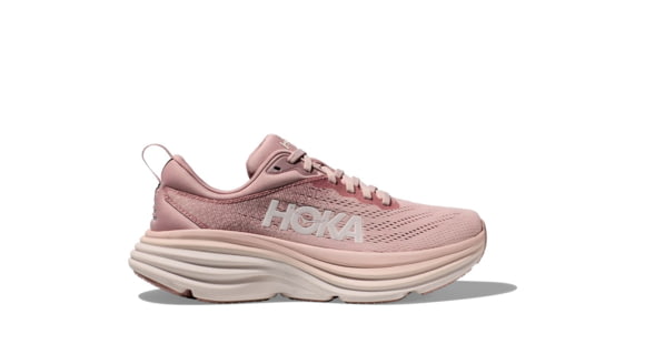 Hoka Bondi 8 Road Running - Womens, Pale Mauve/Peach Whip, 10.5B, 1127952-PMPW-10.5B