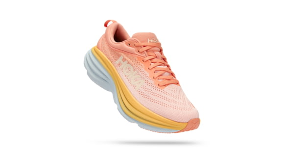 Hoka Bondi 8 Road Running - Womens, Shell Coral / Peach Parfait, 12B, 1127952-SCPP-12B