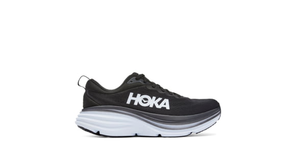 Hoka Bondi 8 Running Shoes - Mens, Black / White, 12D, 1123202-BWHT-12D