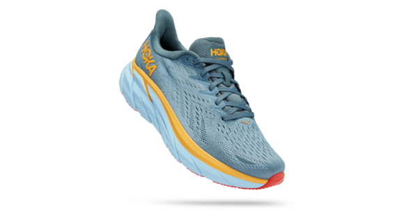 Hoka Clifton 8 Wide Running Shoes - Mens, Goblin Blue / Mountain Spring, 11.5EE, 1121374-GBMS-11.5EE