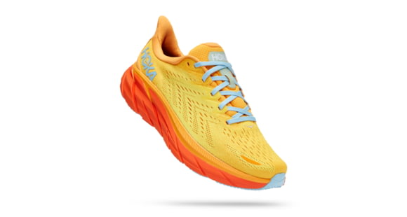 Hoka Clifton 8 Wide Running Shoes - Mens, Radiant Yellow / Maize, 10EE, 1121374-RYMZ-10EE