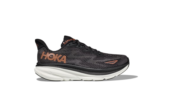 Hoka Clifton 9 Road Running Shoes - Womens, Black/Copper, 7B, 1127896-BCPPR-07B