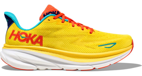 Hoka Clifton 9 Running Shoes - Mens, Passion Fruit/Maize, 15D, 1127895-PFMZ-15D