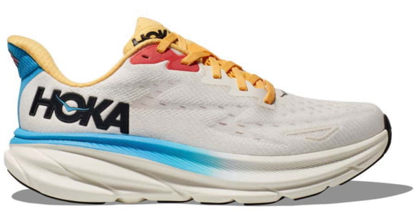Hoka Clifton 9 Shoes - Women's, Blanc De Blanc/Swim Day, 6, 1127896-BSW-06B