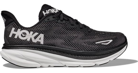 Hoka Clifton 9 Wide Road Running Shoes - Womens, Black/White, 8.5D, 1132211-BWHT-08.5D