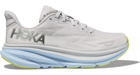 Hoka Clifton 9 Wide Road Running Shoes - Womens, Nimbus Cloud/Ice Water, 8D, 1132211-NCIW-08D