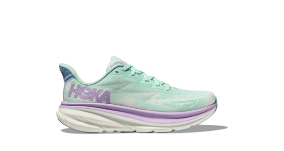 Hoka Clifton 9 Road Running Shoes - Womens 9-12 US, Sunlit Ocean/Lilac Mist, 11B, 1127896-SOLM-11B