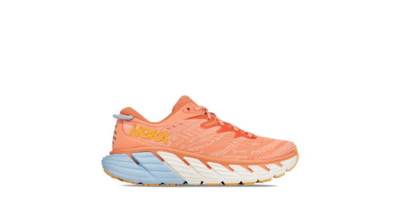 Hoka Gaviota 4 Wide Road Running - Womens, Shell Coral / Peach Parfait, 07D, 1123201-SCPP-07D