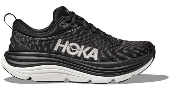 Hoka Gaviota 5 Running Shoes - Men's, Black/White, 12.5D, 1127929-BWHT-12.5D