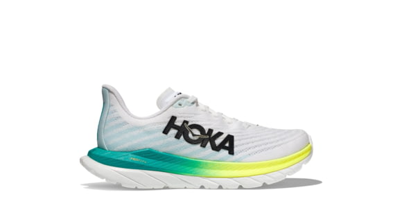 Hoka Mach 5 Road Running - Womens, White/Blue Glass, 05.5B, 1127894-WBGL-05.5B